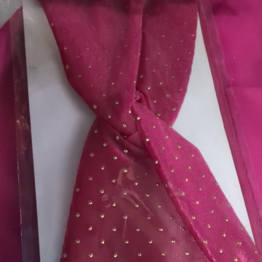 Chic Fuchsia and Gold Women's Scarf